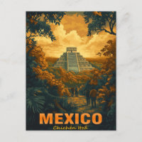 Vintage Chichen Itza, Mexique