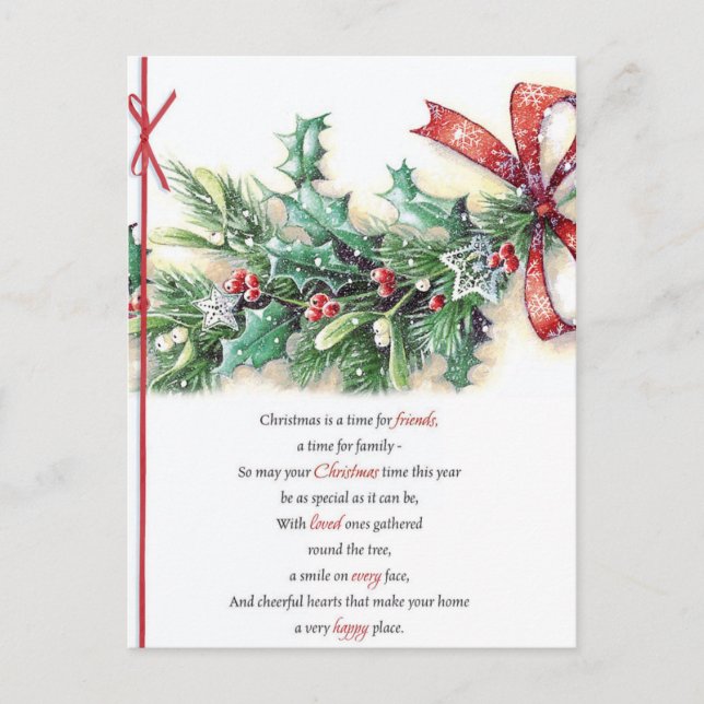 Carte postale Vintage Christmas (Devant)