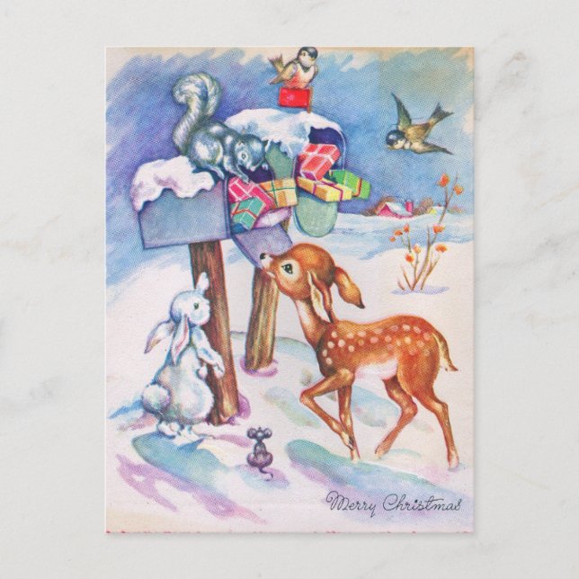 Carte postale Vintage Christmas (Devant)