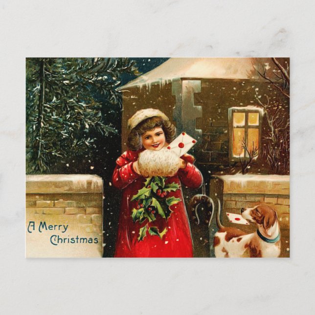 Carte postale Vintage Christmas (Devant)