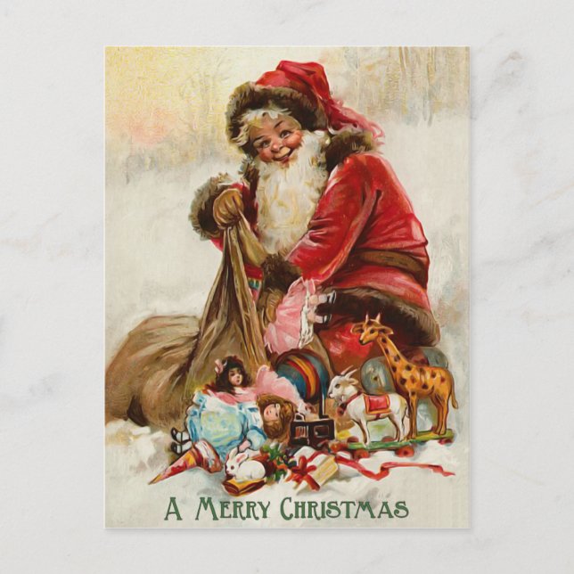 Carte postale Vintage Christmas (Devant)