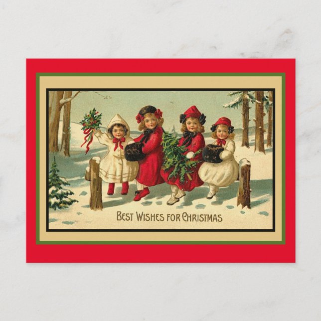 Carte postale Vintage Christmas (Devant)