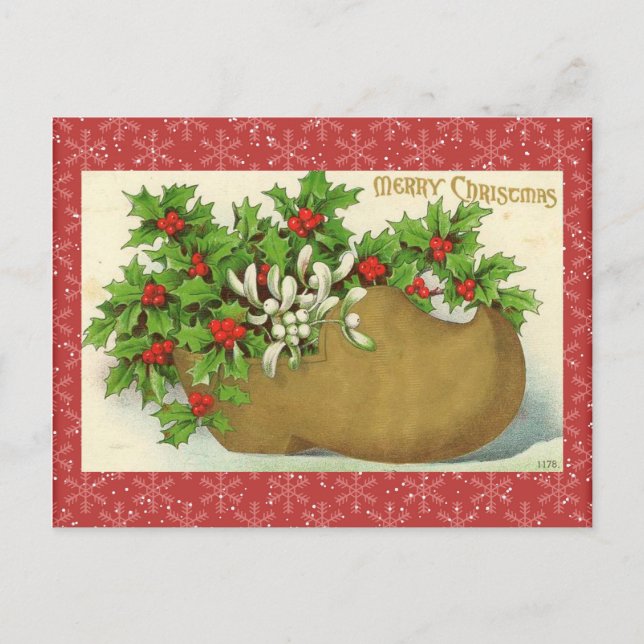Carte postale Vintage Christmas (Devant)