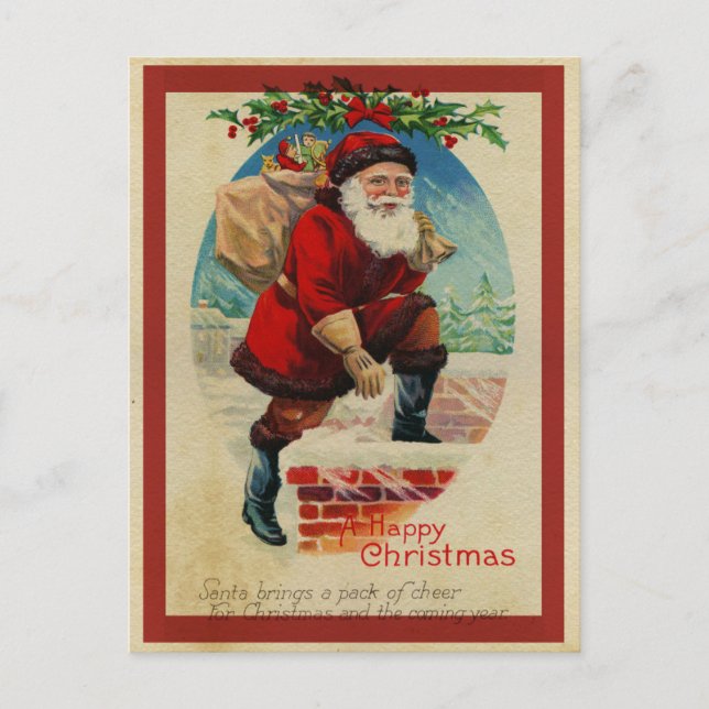 Carte Postale Vintage Christmas (Devant)