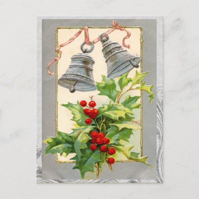 Carte postale Vintage Christmas Bells (Devant)