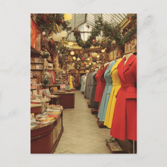 Carte Postale Vintage Christmas Fashion Arcade (Devant)