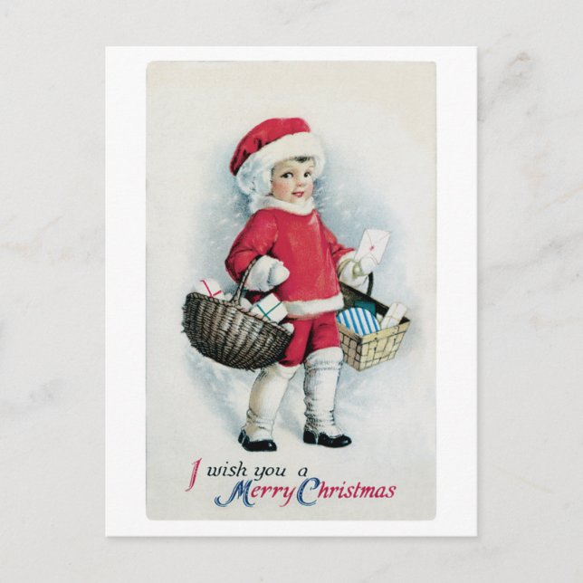Carte postale Vintage Christmas Image (Devant)