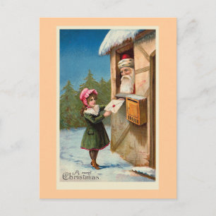 Carte postale Vintage "Christmas Mail"