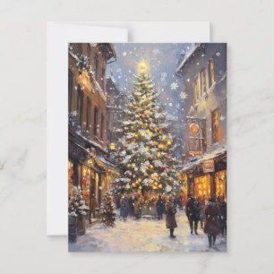 Carte postale Vintage Christmas Oil Painting