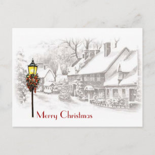 Carte postale Vintage Christmas Town