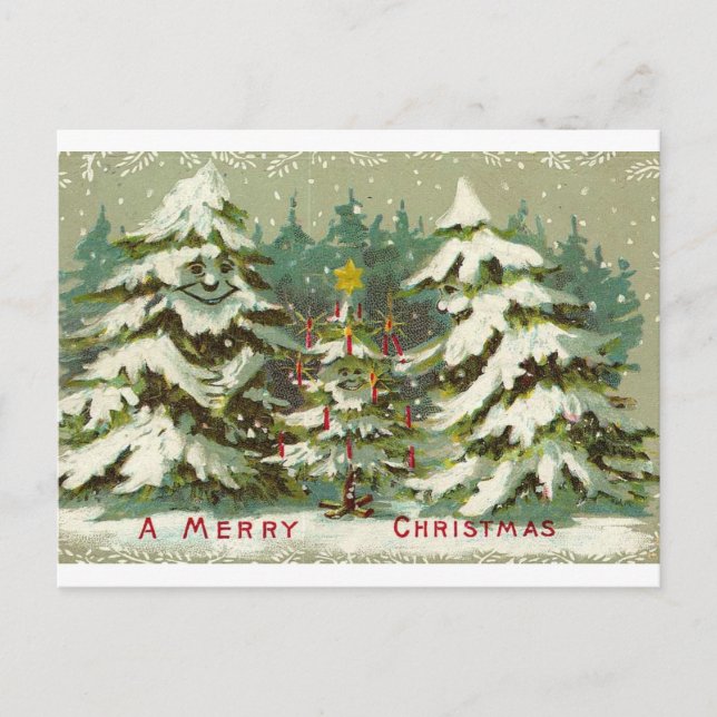 Carte postale Vintage Christmas Tree (Devant)