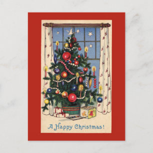 Carte postale Vintage Christmas Tree