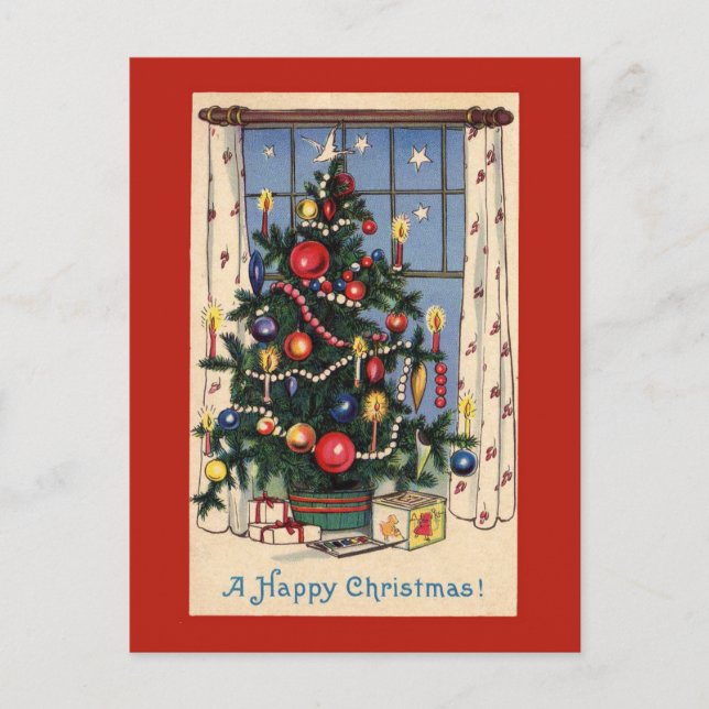 Carte postale Vintage Christmas Tree (Devant)