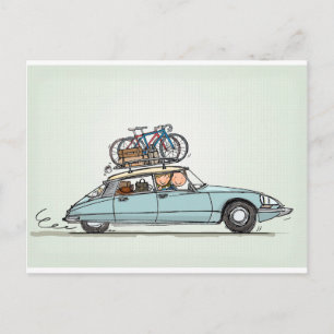 Carte Postale Vintage Citroën DS