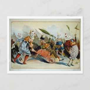 Carte postale Vintage Clowns