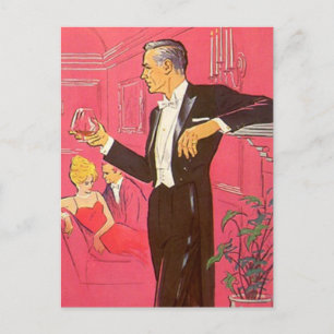 Carte postale Vintage Cocktail Party Open House Br