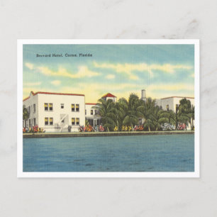 Carte Postale Vintage Cocoa, Florida Brevard Hotel 1940