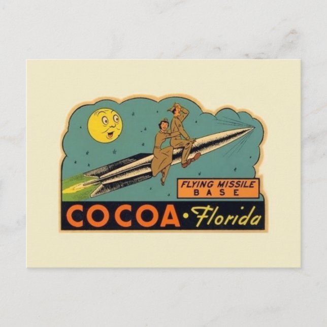 Carte postale vintage Cocoa Florida Missile Base (Devant)