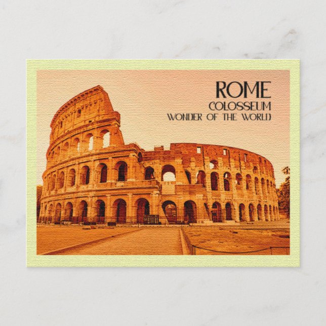 Carte postale vintage Colisée Rome (Devant)
