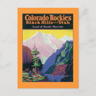 Carte Postale Vintage Colorado Black Hills