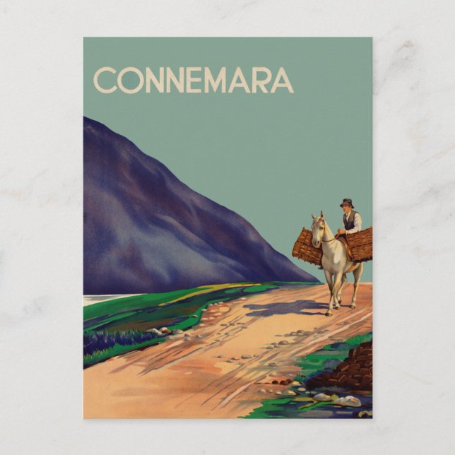 Carte postale vintage Connemara Ireland Travel (Devant)