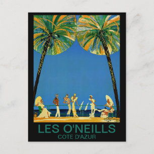 Carte Postale Vintage Côte d'Azur Voyage en France