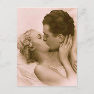 Carte Postale Vintage Couple French Postcard