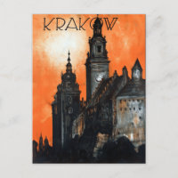 Vintage Cracovie Pologne Voyage