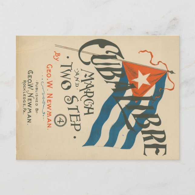 Carte postale vintage Cuba Libre Travel (Devant)
