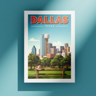 Carte Postale Vintage Dallas Texas