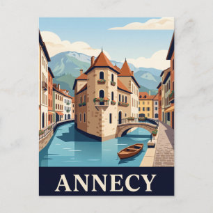 Carte postale vintage d'Annecy