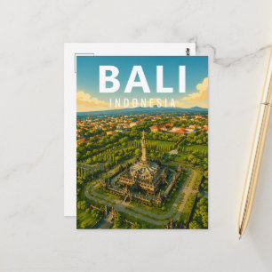 Carte postale vintage de Bali - Monument Bajra San