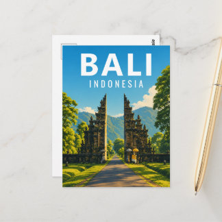 Carte postale vintage de Bali - Porte de Handara