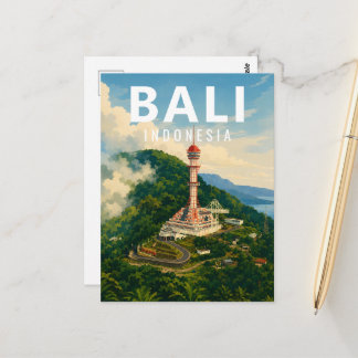 Carte postale vintage de Bali - Tour Turyapada Bul