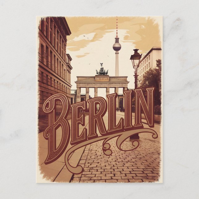 Carte Postale Vintage de Berlin (Devant)