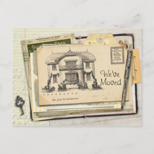 Carte postale vintage de bureau que nous nous