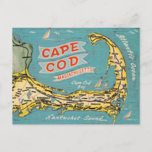 Carte postale vintage de Cape Cod