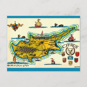 Carte postale vintage de Chypre