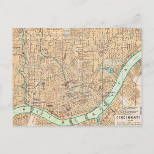 Carte postale vintage de Cincinnati