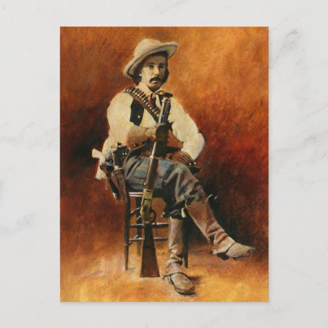 Carte postale vintage de cow-boy (Devant)
