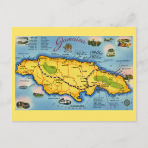 Carte postale vintage de Jamaïque