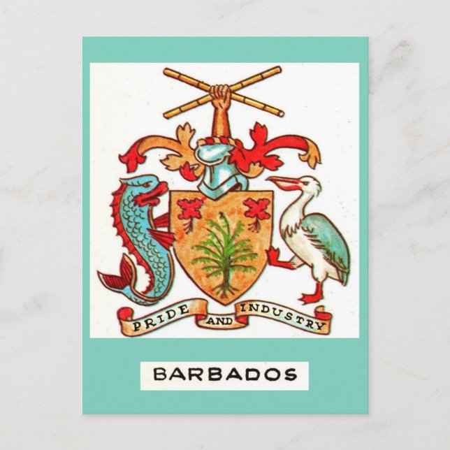 Carte postale vintage de la Barbade (Devant)
