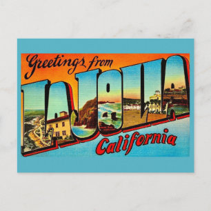 Carte postale vintage de La Jolla CA