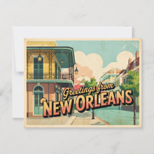 Carte postale vintage de la Nouvelle-Orléans   Sal