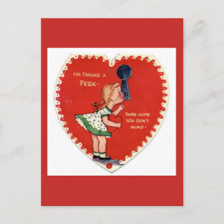 Carte postale vintage de la Saint-Valentin