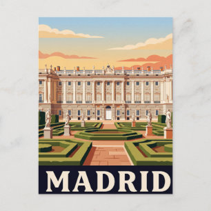 Carte postale vintage de Madrid