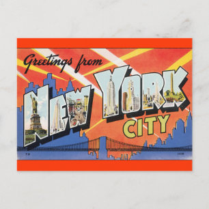 Carte postale vintage de New York City
