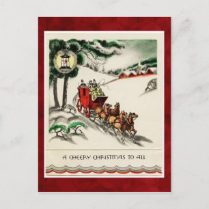 Carte postale vintage de Noël