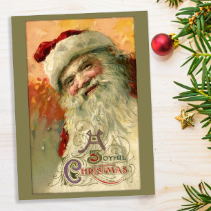 Carte postale vintage de Noël Père Noël