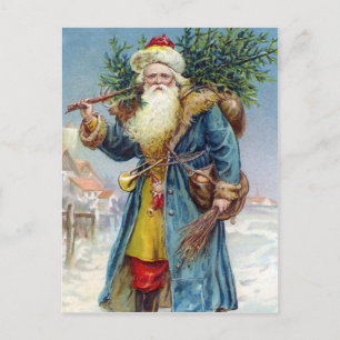Carte postale vintage de Noël Père Noël